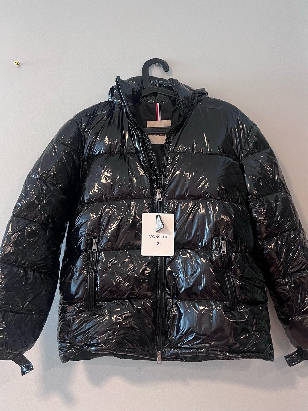 Shiny Black Puffer Jacket